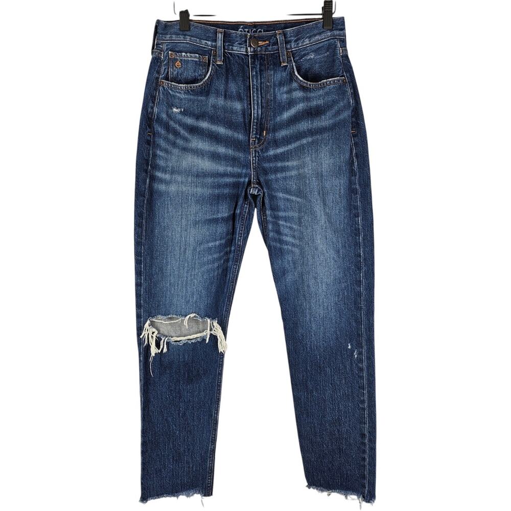 ETICA WOMEN'S MARCELLA SLIM JEANS - BLUE STONE WASHED - SIZE 28 – DISTRESSED
